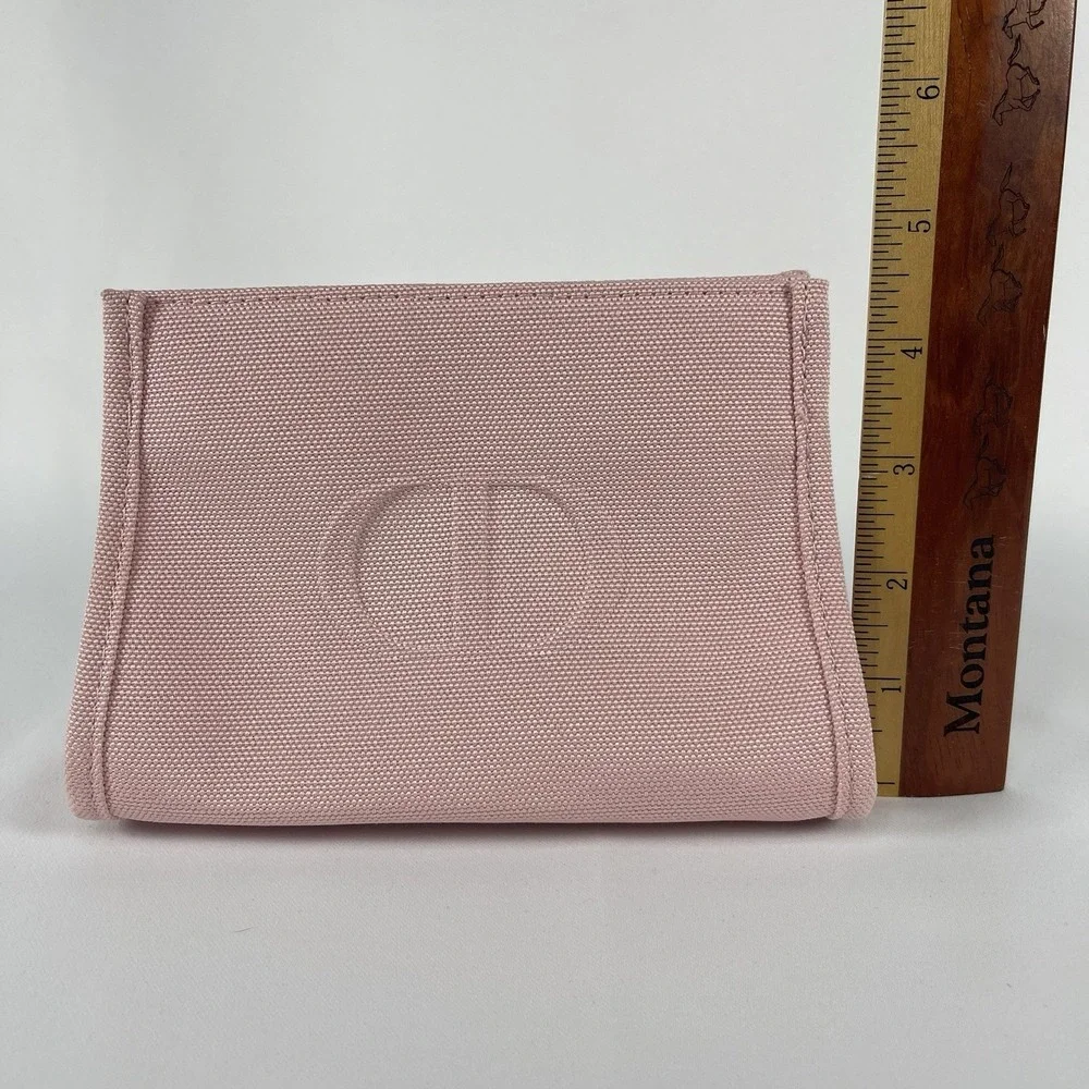 Dior Beauté Cosmetic Makeup Bag Pouch Pink Mesh Designer Luxury Pastel